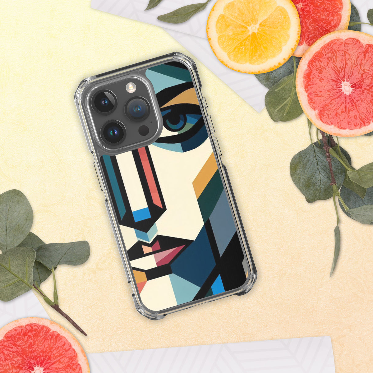 Abstract Faces - Artistic Protection for Your iPhone - iPhone 15 Pro - Tech Accessories