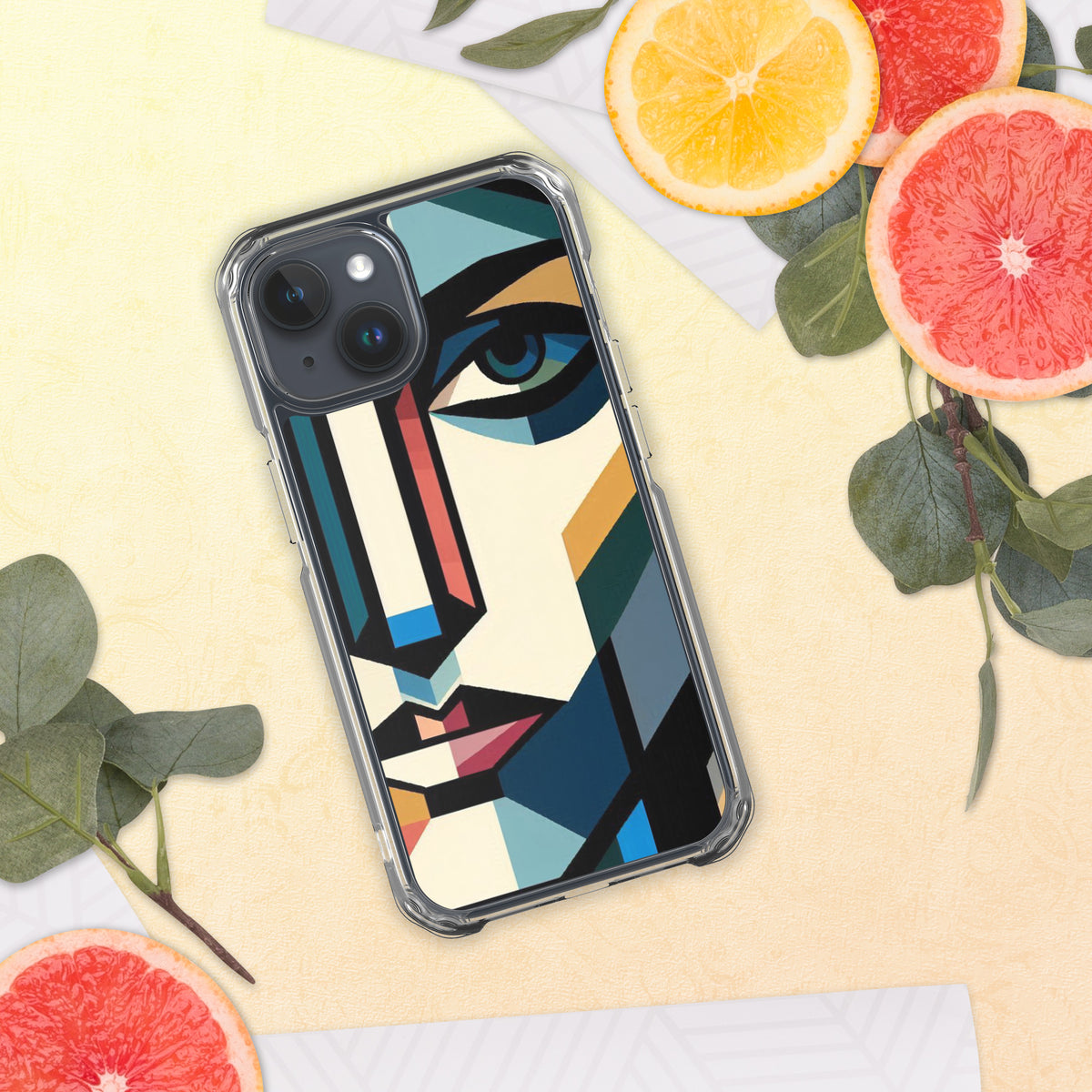 Abstract Faces - Artistic Protection for Your iPhone - iPhone 15 - Tech Accessories