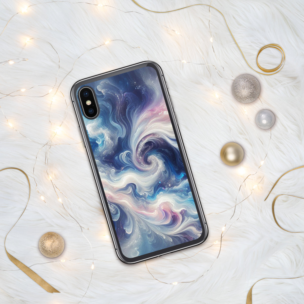 Cosmic Waves iPhone Case - A Splash of Stellar Style - iPhone X XS - Tech Accessories