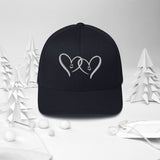 Embrace Love - Heart Design Twill Cap - Dark Navy - Caps