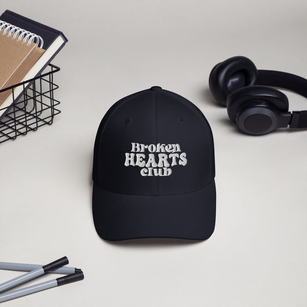 Broken Hearts Club Twill Cap - Dark Navy - Caps