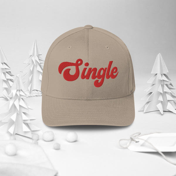 Single Vibes Structured Twill Cap - Khaki -