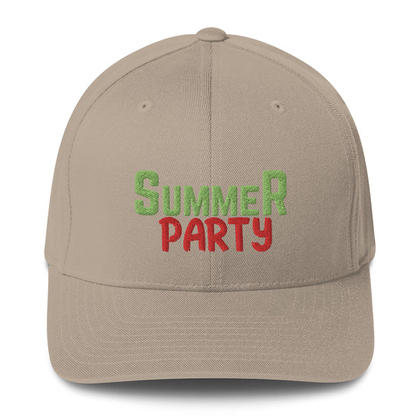 Summer Party Vibes Structured Twill Cap - -