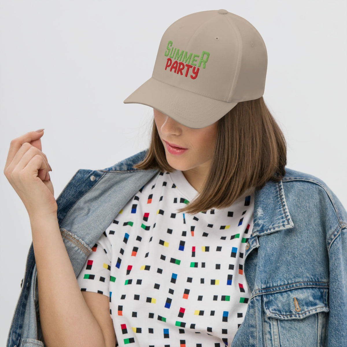 Summer Party Vibes Structured Twill Cap - -