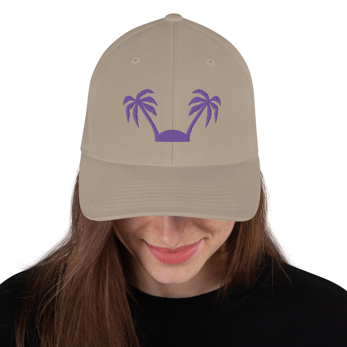 Island Vibes Coconut Tree Twill Cap - -