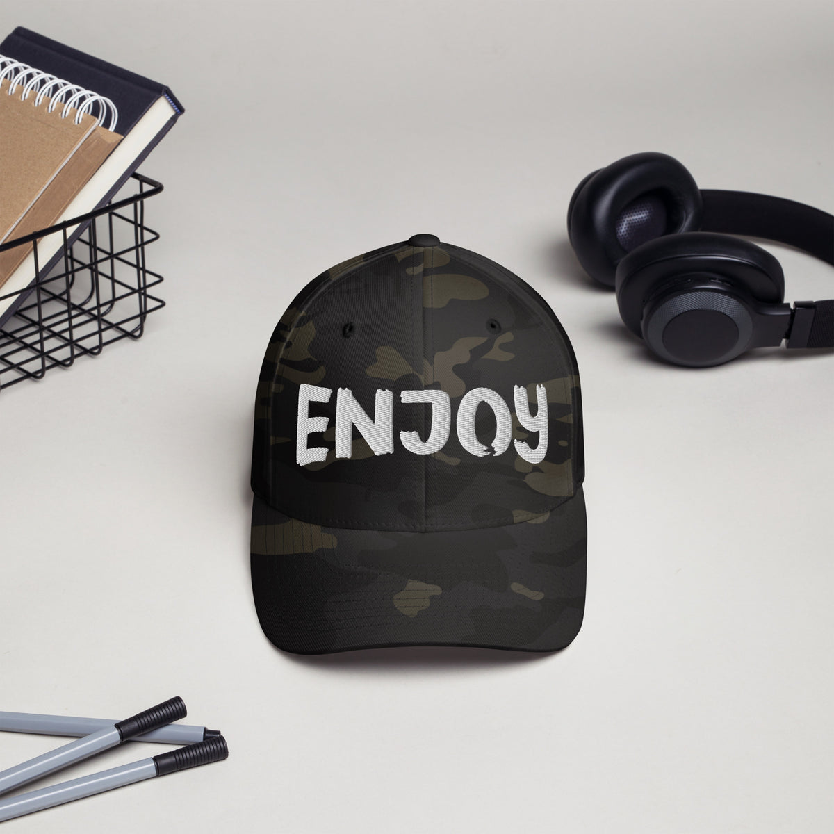 Enjoy Life - Structured Twill Cap - Multicam Black - Caps