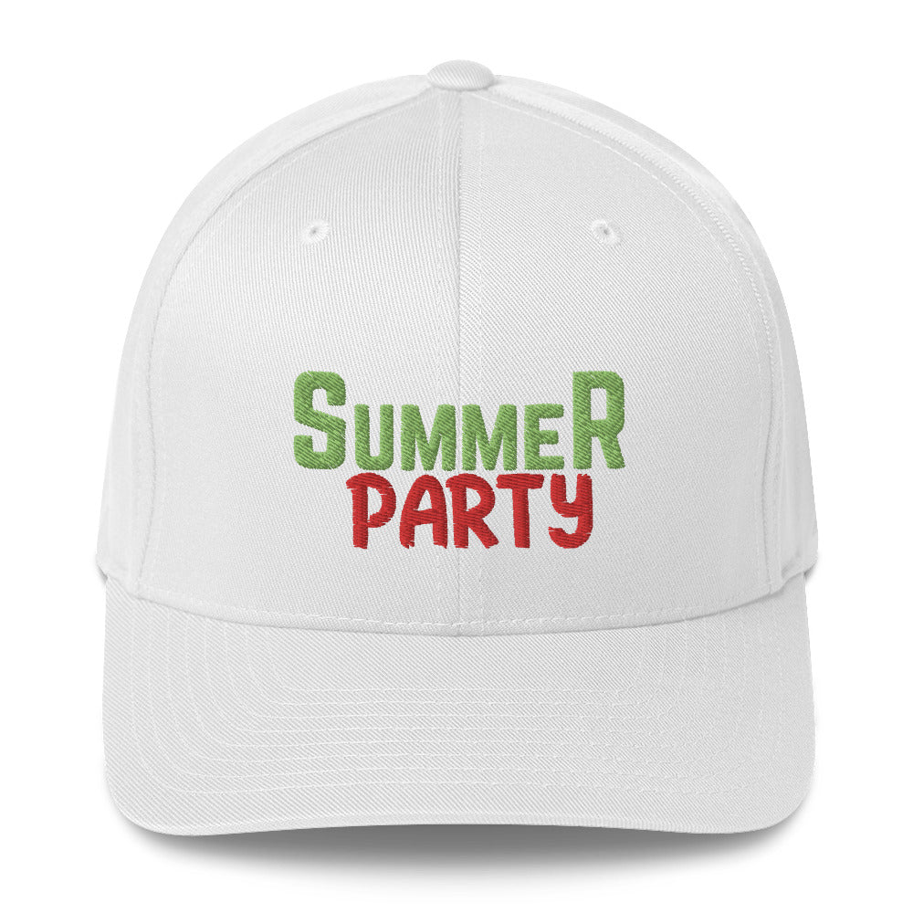 Summer Party Vibes Structured Twill Cap - -