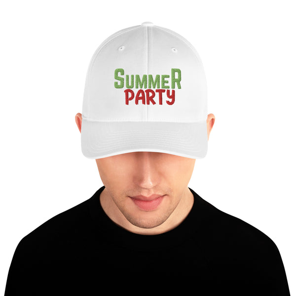 Summer Party Vibes Structured Twill Cap - -