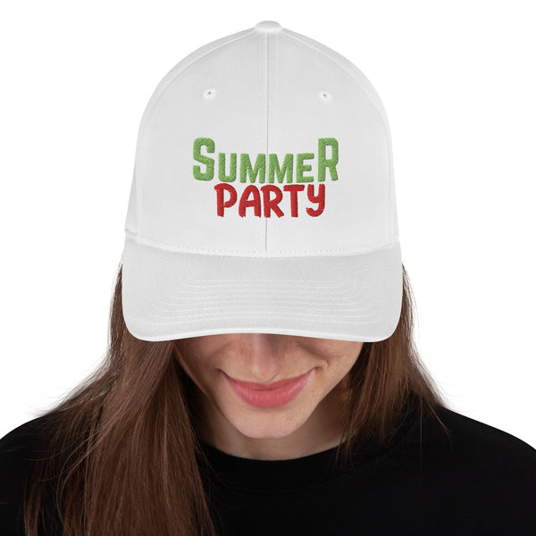 Summer Party Vibes Structured Twill Cap - -