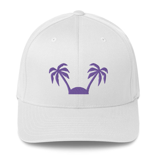 Island Vibes Coconut Tree Twill Cap - -