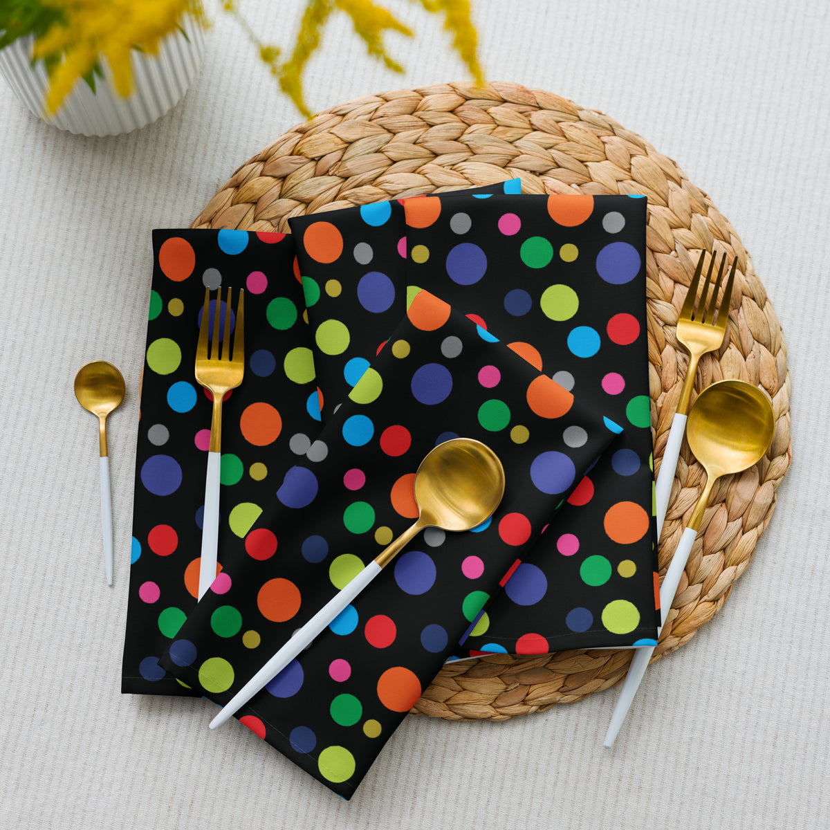 Dotty Delights - Cloth Napkin Set for Any Occasion - Default Title - Napkins