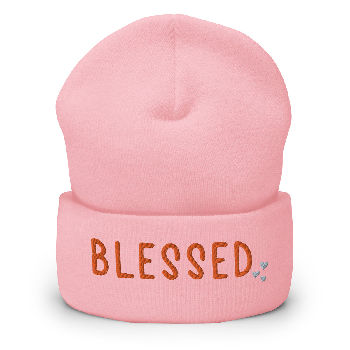 Blessed Hearts - Cuffed Beanie for Cozy Comfort - - Beanies