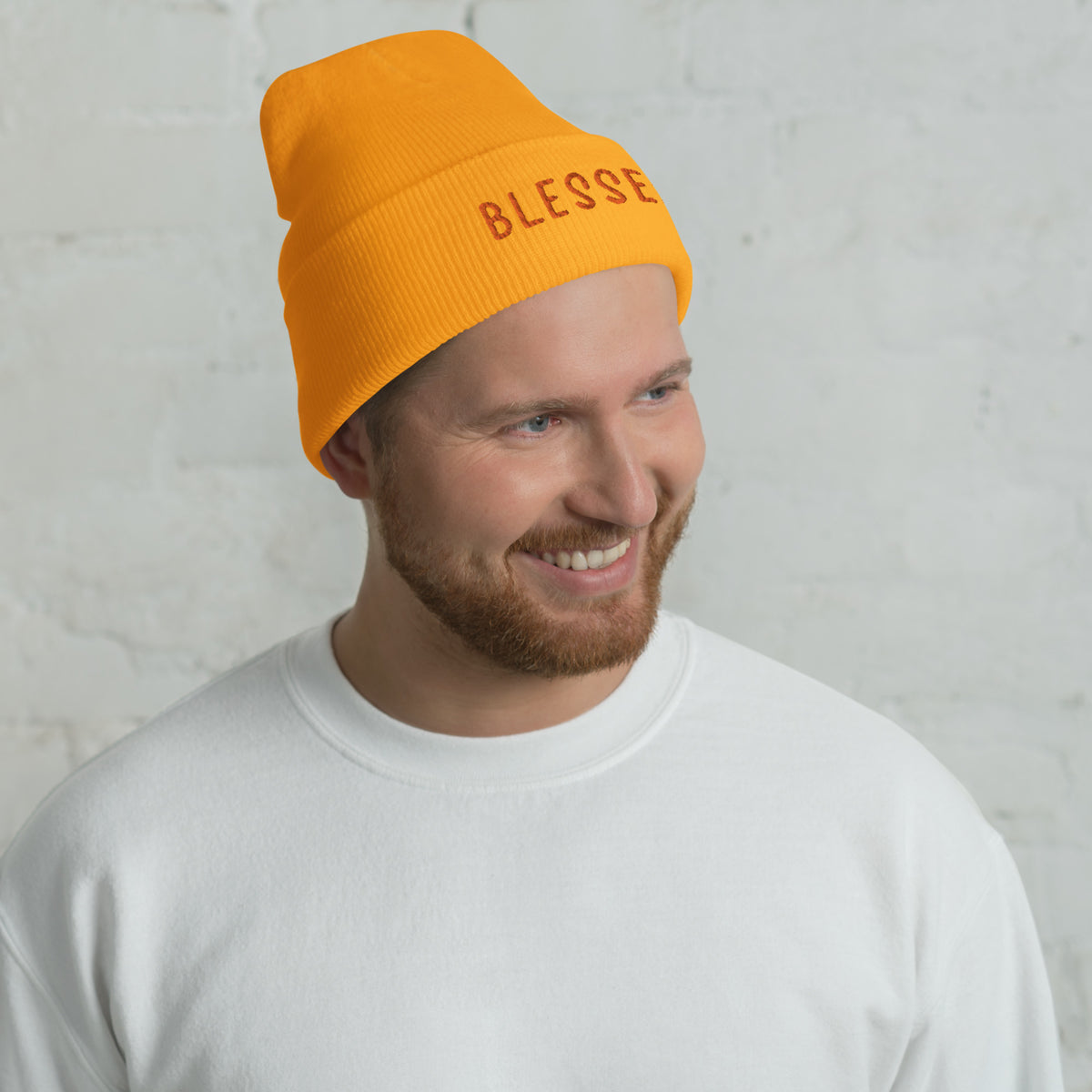 Blessed Hearts - Cuffed Beanie for Cozy Comfort - - Beanies