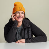 Smiley Face Cuffed Beanie -Spread Joy Everywhere - -