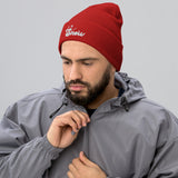 Snowfall Serenity - Cuffed Beanie for Winter Warmth - -