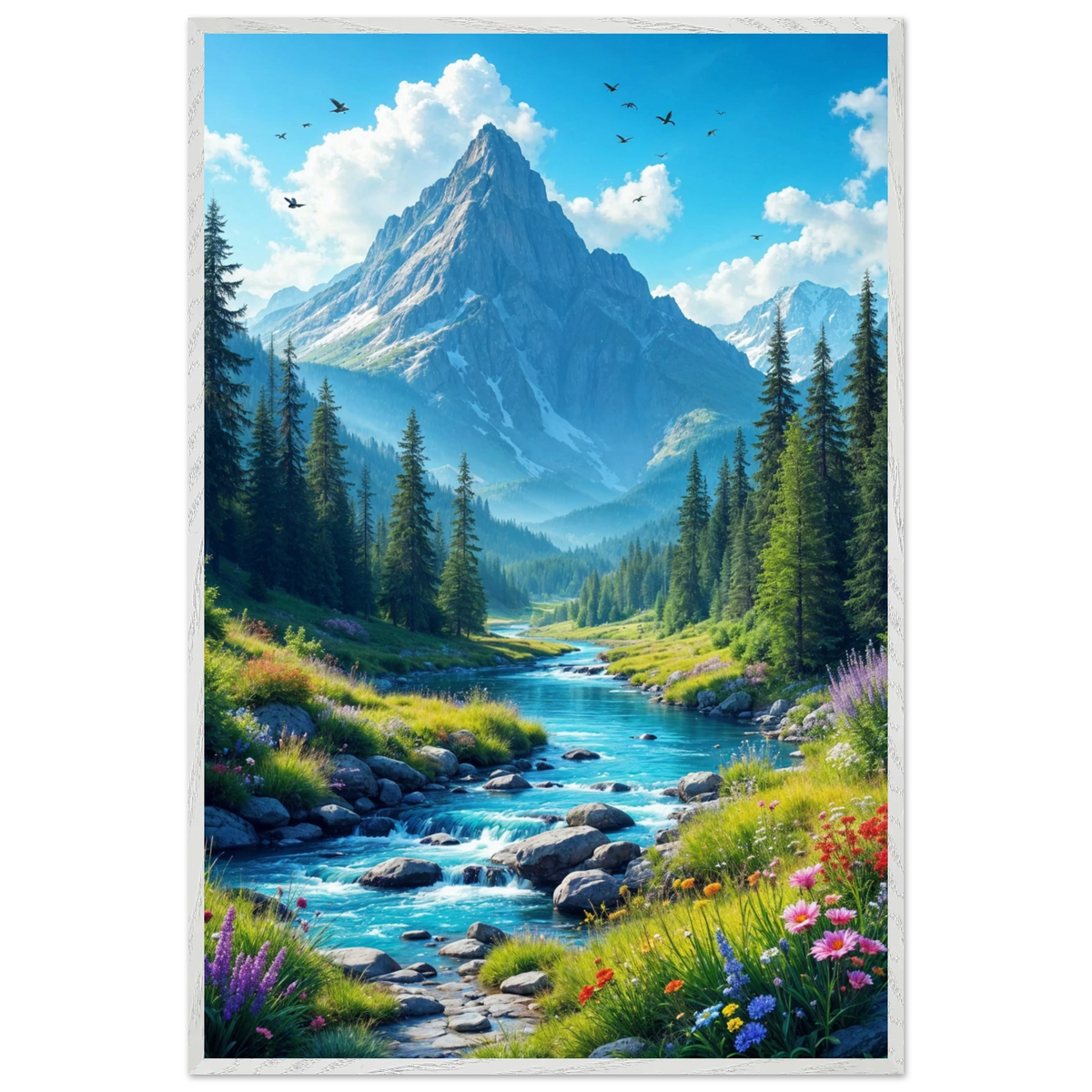 Nature’s Embrace – Wooden Poster for the Explorer’s Soul - - Wooden Framed Posters