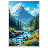 Nature’s Embrace – Wooden Poster for the Explorer’s Soul - - Wooden Framed Posters