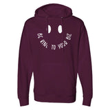 Self-Care Reminder - Elevate Your Health with This Hoodie - Maroon - Hoodies