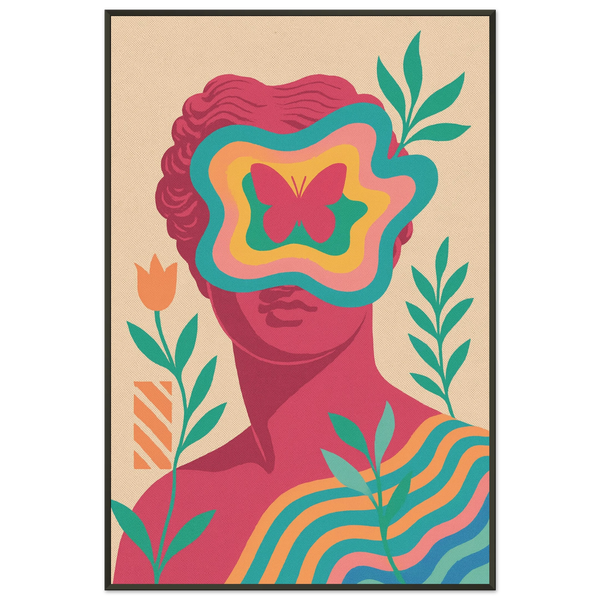 Color Burst Mind – Metal Framed Poster Gift - - Metal Framed Posters