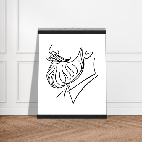 Image of Stylish Simplicity - Semi-Glossy Art with Vintage Hangers