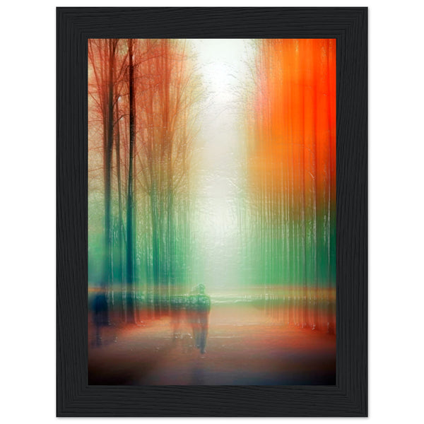 Twilight Walk Through Dreamscape - 13x18 cm 5x7″ Black frame - Wooden Framed Posters