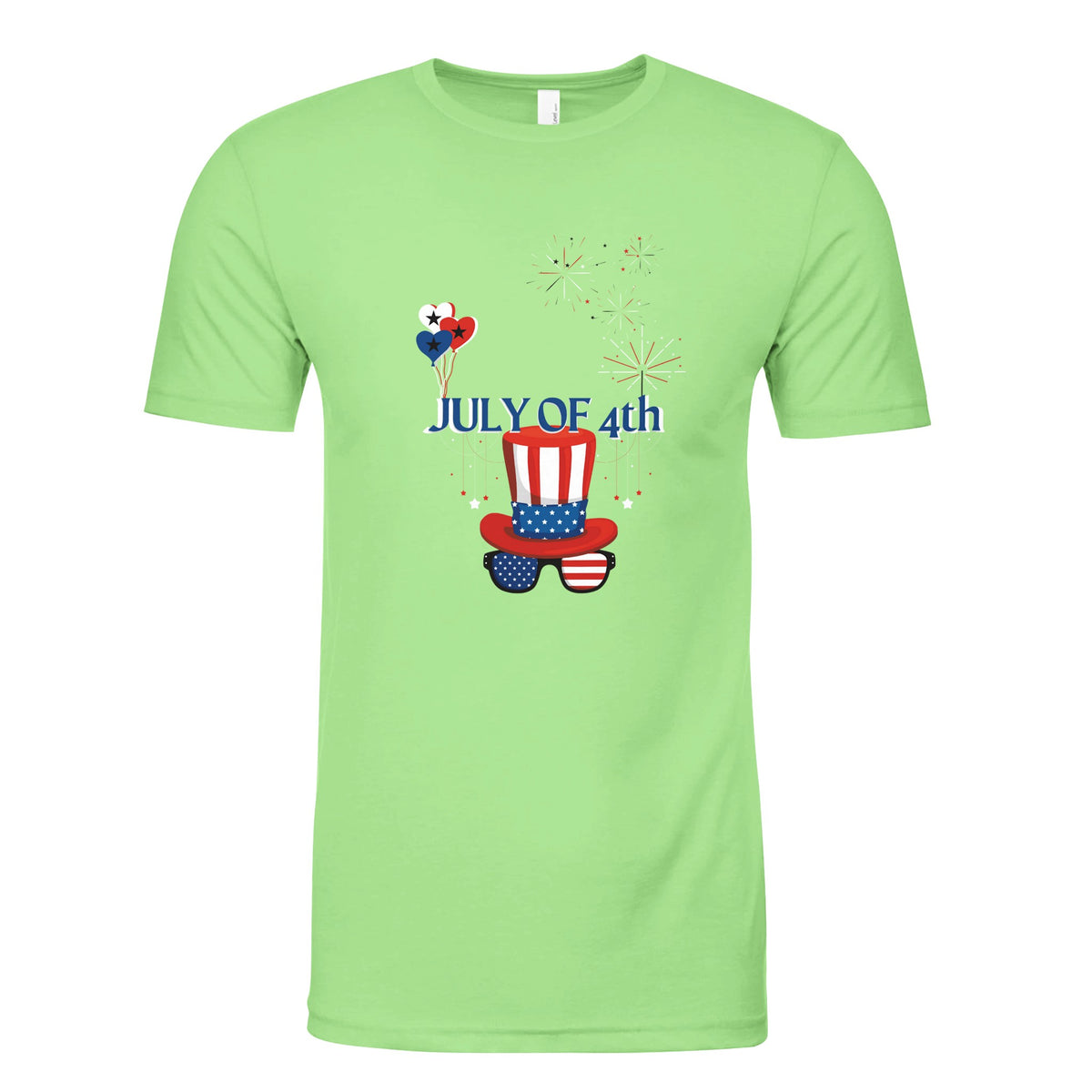 Patriotic Fun for Independence Day - apple green - T-Shirts