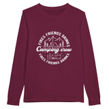 Embrace the Outdoors - Camping Crew Essential - Maroon - Sweatshirts