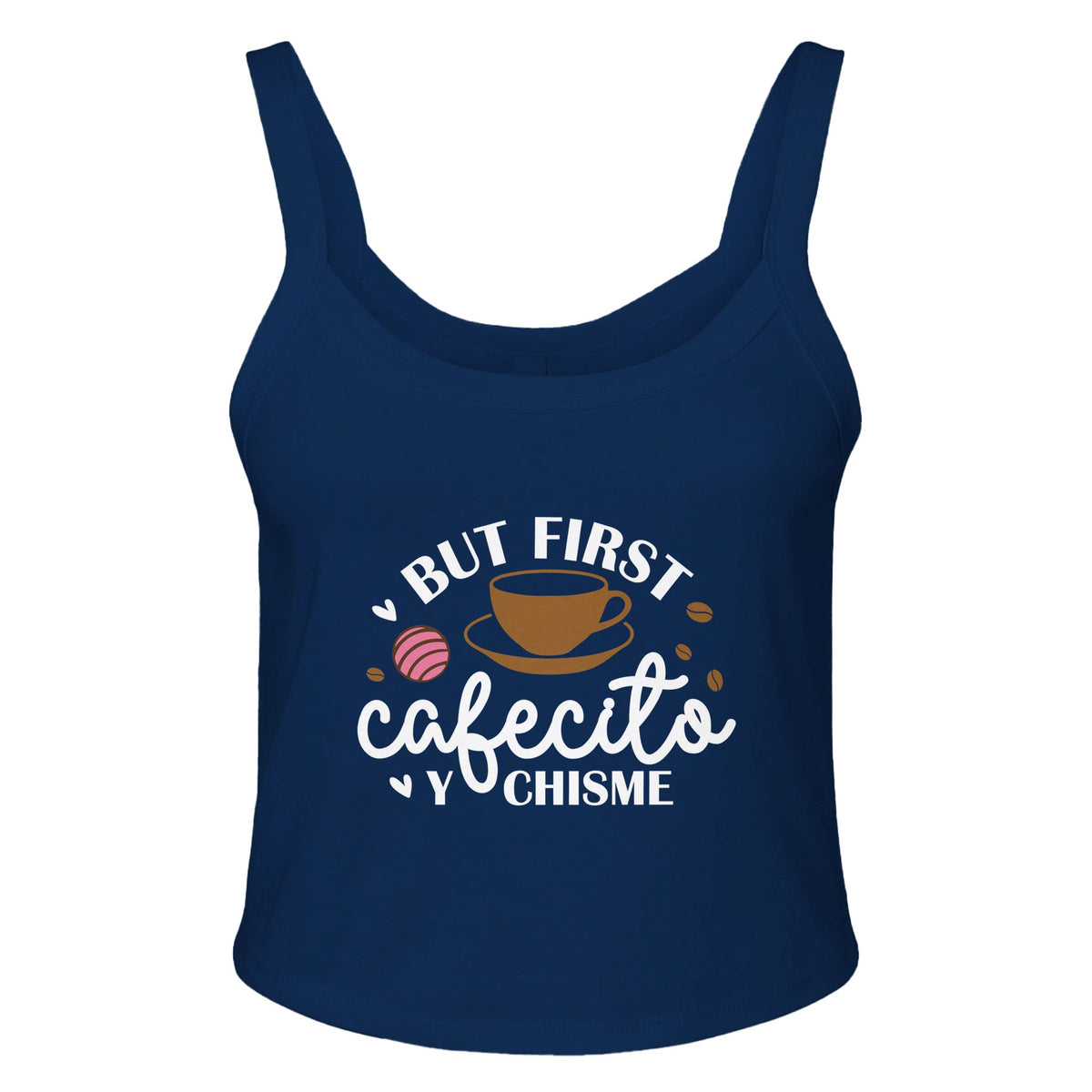 Gossip and Coffee - Essential Combo - solid navy blend - Tank Tops