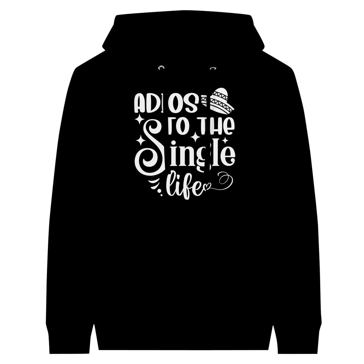 Adios to the Single Life - Premium Unisex Pullover Hoodie - Black - Hoodies