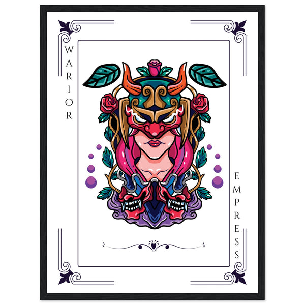 Artistry Unleashed - Warrior, Sacred Bull, and Tiger Spirit - - Wooden Framed Posters