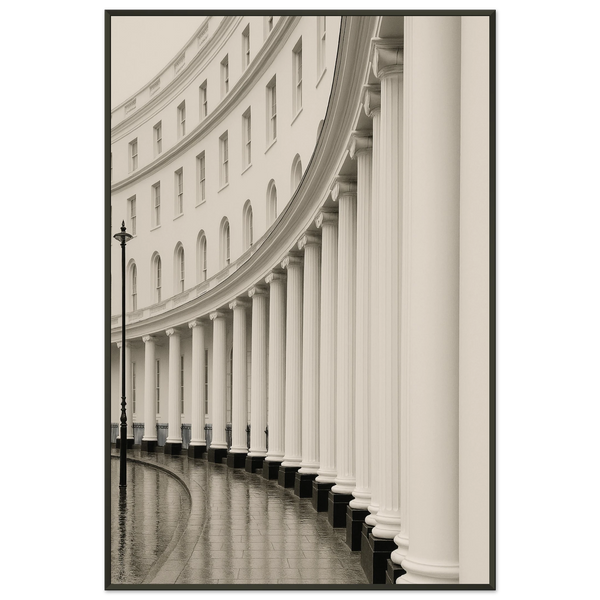 Elegant Curved Architecture – Metal Framed Poster Gift - - Metal Framed Posters