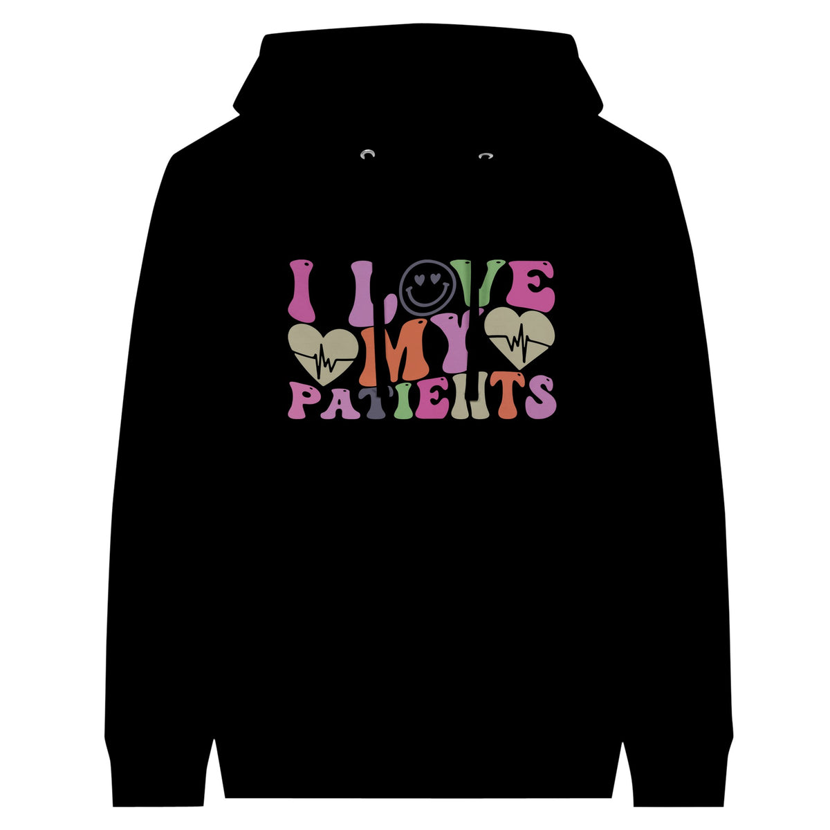 Embrace Your Passion - I Love My Patients - Black - Hoodies