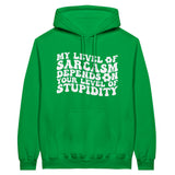 Classic Sarcasm Hoodie – Embrace Your Wit with Style - Irish Green - Hoodies