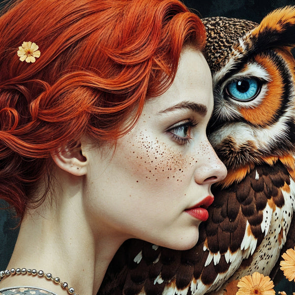 Muse & Owl Harmony - 24x36 - Framed Posters