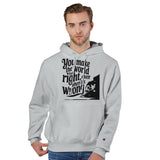 Finding Right in the Wrong Moments – A Cozy Gift for Him - silver gray - Hoodies