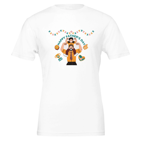 Shoulder Rides & Smiles – Dad Tee Gift - - T-Shirt