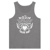 Winged Whispers - A Poetic Tank-Top Tribute - Dark Gray Heather - Print Material