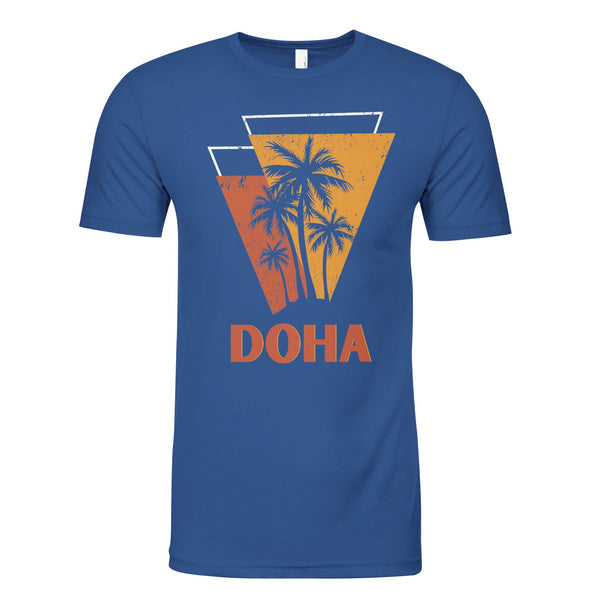 Doha City Sunset Charm - heather cool blu - T-shirts