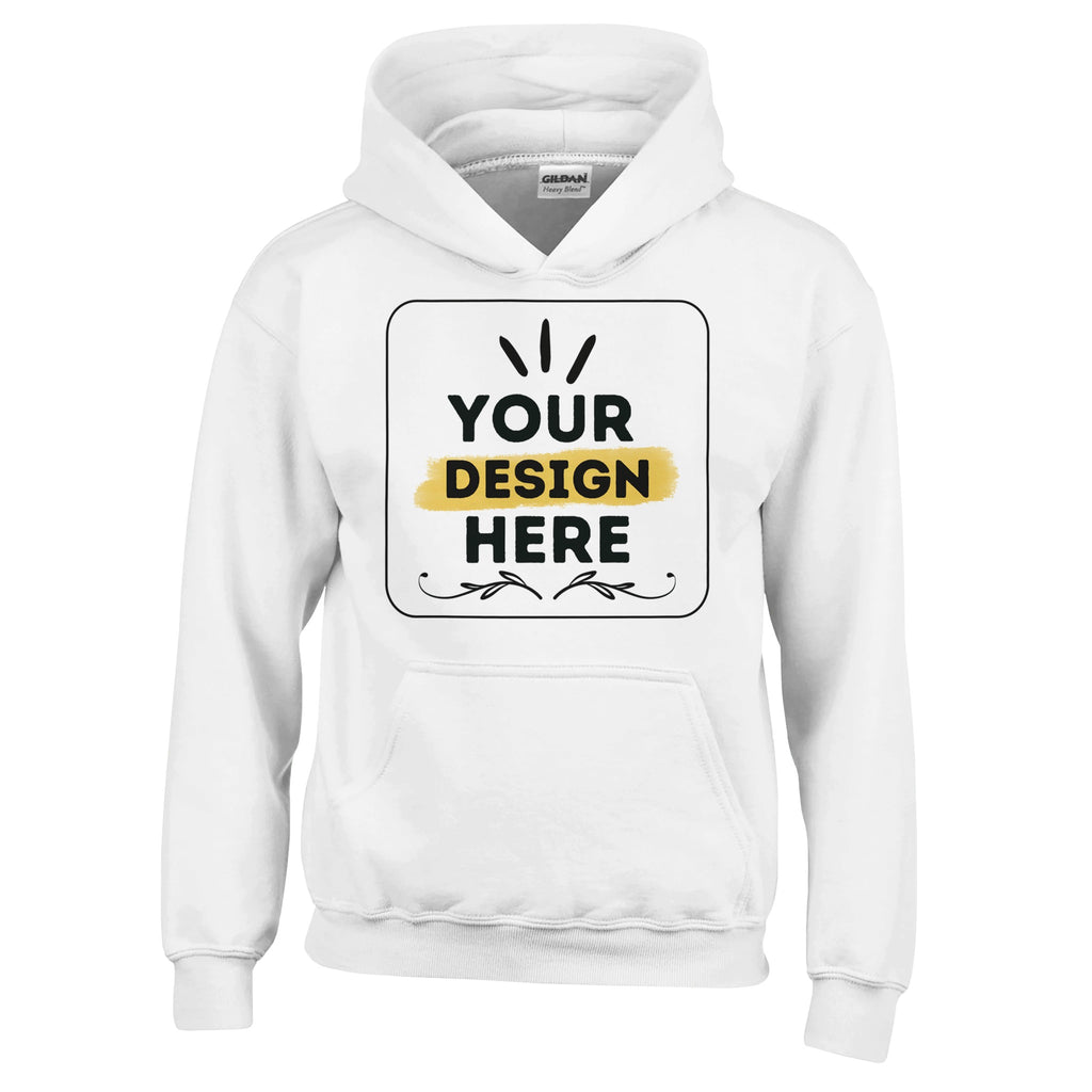 Cozy Comfort - Classic Kids Pullover Hoodie - White - Pullover Hoodies