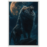 King of the Night – Wooden Framed Poster Gift - White frame - Wooden Framed Posters