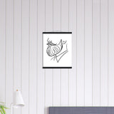 Stylish Simplicity - Semi-Glossy Art with Vintage Hangers - - Posters With Hanger