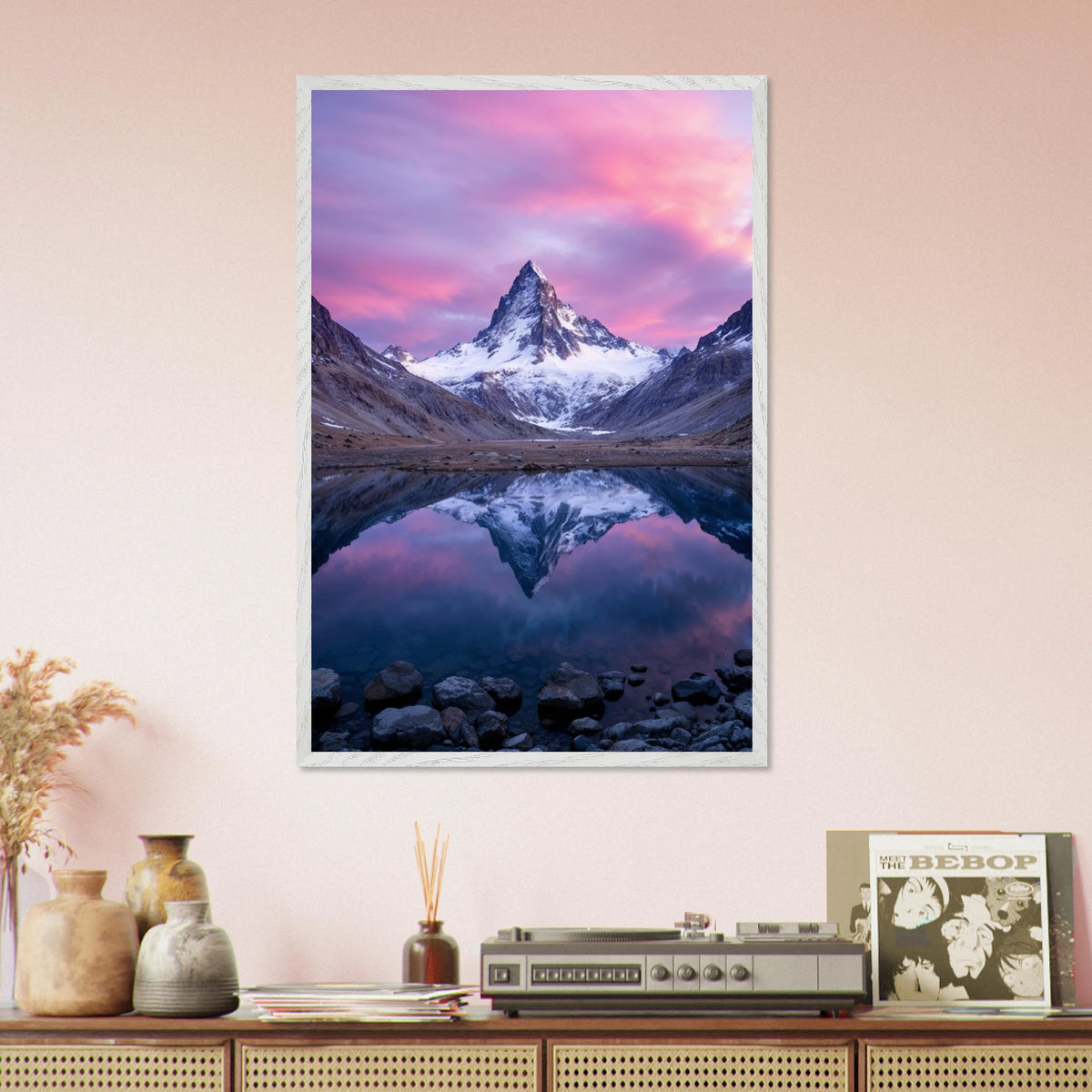 Gift of Stillness – Wooden Framed Poster - White frame - Wooden Framed Posters