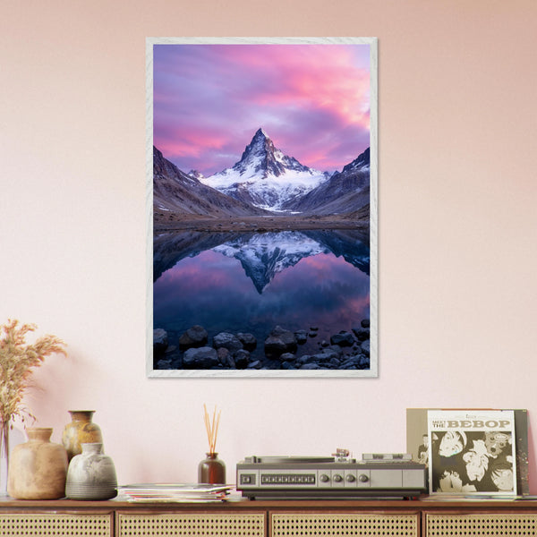 Gift of Stillness – Wooden Framed Poster - White frame - Wooden Framed Posters