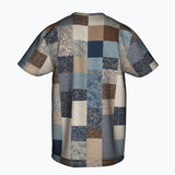 Tradition Woven Tee - Patchwork Perfection - - T-shirts