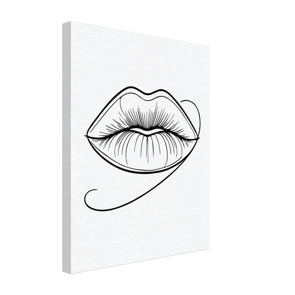 Immersive Lips Art- Canvas Print for Timeless Decor - - Canvas Prints