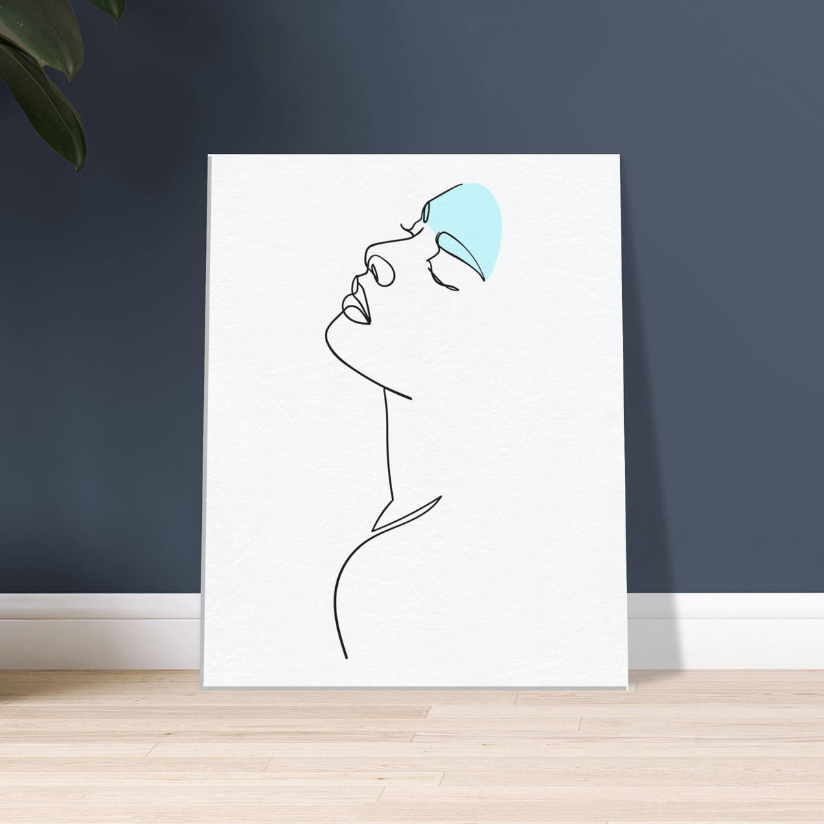 Whispers of Art - Minimalist Face Canvas - - Canvas Prints