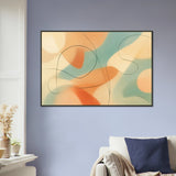 Serene Abstract Flow – Metal Framed Poster Gift - Default Title - Metal Framed Posters