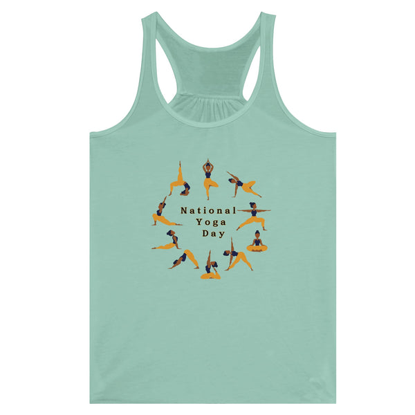 Mindful Movement - Yoga Day Tank - Mint - Print Material