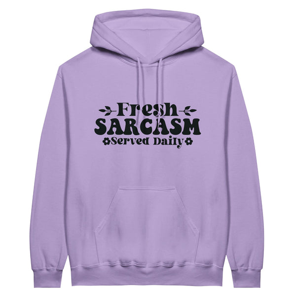 Fresh Sarcasm Served Daily - Classic Unisex Pullover Hoodie - Orchid - Hoodies