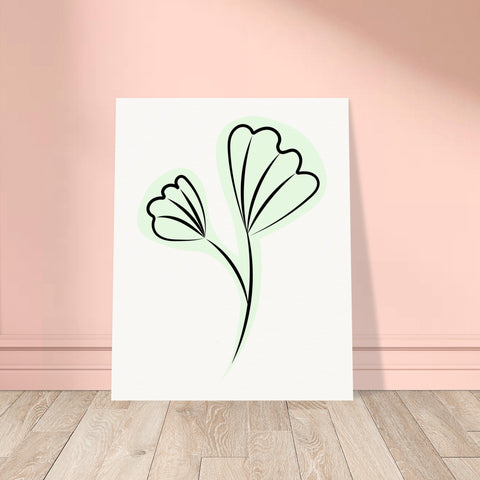 Image of Graceful Simplicity - Delicate Floral Artwork